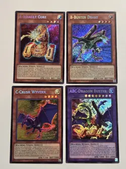 A-Assault Core + B-Buster Drake + C-Crush Wyvern + ABC-Dragon Buster LCKC Yugioh - Image 1