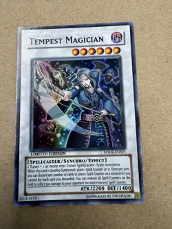 YUGIOH Super Rare Tempest Magician SOVR-ENSE1 - Image 1