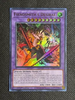 YuGiOh! - Fiendsmith's Desirae RA04-EN056 Ultra Rare 1st Edition Near Mint - Image 1