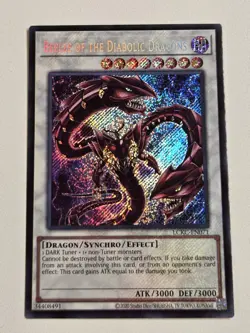 Beelze of the Diabolic Dragons LCKC-EN071 Secret Rare Yugioh Kaiba Collection - Image 1