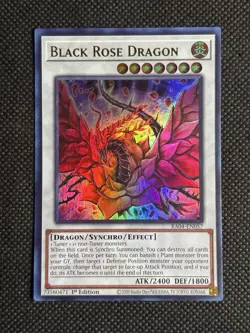 YuGiOh! - Black Rose Dragon RA04-EN057 Ultra Rare 1st Edition Near Mint - Image 1
