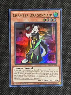 YuGiOh! - Chamber Dragonmaid RA04-EN032 Ultra Rare 1st Edition Near Mint - Image 1