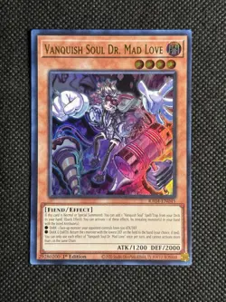 YuGiOh! - Vanquish Soul Dr. Mad Love RA04-EN045 Ultra Rare 1st Edition Near Mint - Image 1