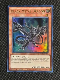 YuGiOh! - Black Metal Dragon RA04-EN016 Ultra Rare 1st Edition Near Mint - Image 1