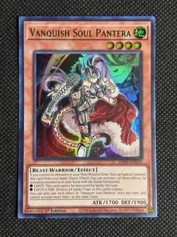 YuGiOh! - Vanquish Soul Pantera RA04-EN044 Ultra Rare 1st Edition Near Mint - Image 1