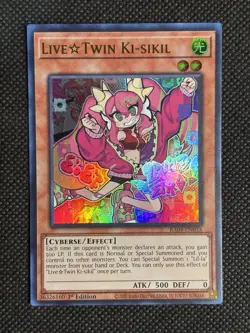 YuGiOh! - LiveTwin Ki-sikil RA04-EN035 Ultra Rare 1st Edition Near Mint - Image 1