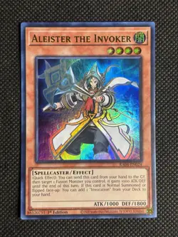 YuGiOh! Aleister the Invoker RA04-EN024 Alt Art Ultra Rare 1st Edition Near Mint - Image 1