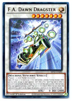 Yugioh F.A. Dawn Dragster Ultra Rare 2025 Mega-Pack MP25-EN284 - Image 1