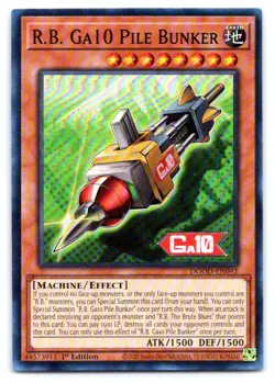Yugioh R.B. Ga10 Pile Bunker Super Rare Doom of Dimensions DOOD-EN092 - Image 1