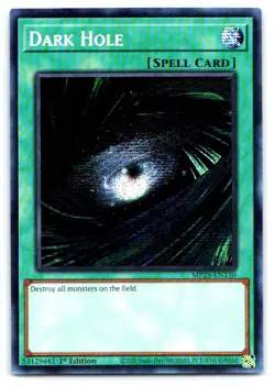 Yugioh Dark Hole Prismatic Secret Rare 2025 Mega-Pack MP25-EN130 - Image 1