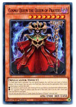 Yugioh Cosmo Queen the Queen of Prayers Ultra Rare 2025 Mega-Pack MP25-EN218 - Image 1