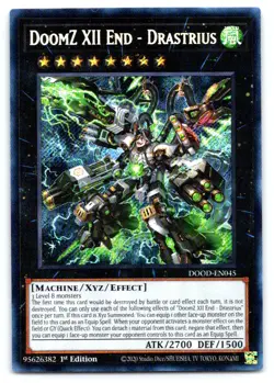 Yugioh DoomZ XII End - Drastrius Secret Rare Doom of Dimensions DOOD-EN045 - Image 1