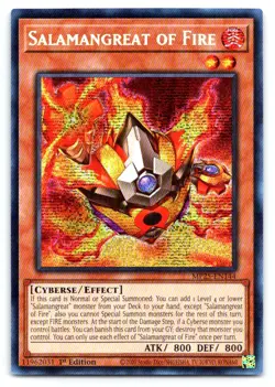 Yugioh Salamangreat of Fire Prismatic Secret Rare 2025 Mega-Pack MP25-EN144 - Image 1
