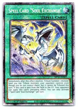 Yugioh Spell Card "Soul Exchange" Starlight Rare 2025 Mega-Pack MP25-EN007 - Image 1