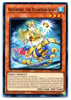 Yugioh Abyssrhine, the Atlantean Spirit Ultra Rare 2025 Mega-Pack MP25-EN244 - Image 1