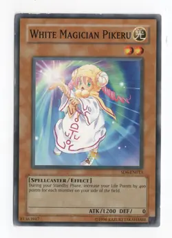 White Magician Pikeru SD6-EN013 Common Unlimited Yugioh TCG - LP - Image 1