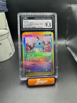 CGC 9.5 MINT Squirtle EX Team Magma Vs Aqua 46/95 Reverse Holo Pokemon Card - Image 1