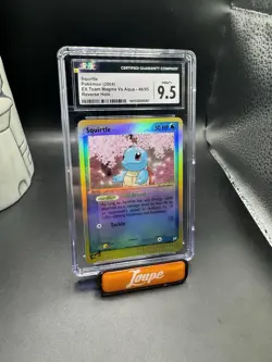 CGC 9.5 MINT Squirtle EX Team Magma Vs Aqua 46/95 Reverse Holo Pokemon Card - Image 2