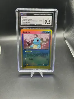 CGC 9.5 MINT Squirtle EX Team Magma Vs Aqua 46/95 Reverse Holo Pokemon Card - Image 4