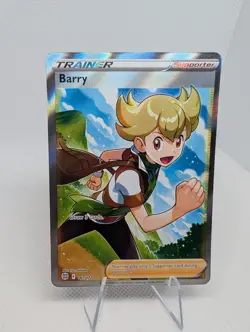 Barry 167/172 Brilliant Stars Ultra Rare Holo Full Art Pokemon Card NM 2022 - Image 1