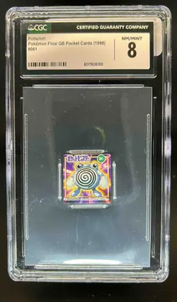 1998 Pokemon Final GB Pocket Cards Poliwhirl #061 CGC 8 - Image 1