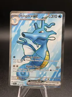 Pokemon TCG Scarlet & Violet Shrouded Fable Kingdra EX Ultra Rare Card #80/64 - Image 1