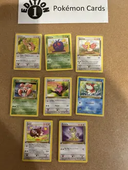 Jungle 1st Edition Pokemon Card Lot Vintage WOTC - Image 1