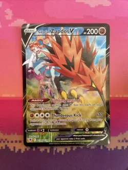 Pokemon Card Galarian Zapdos V TG19/TG30 Ultra Rare Astral Radiance Near Mint - Image 1