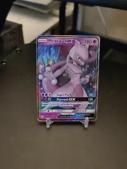 Mewtwo GX 31/68 Hidden Fates Ultra Rare Holo Pokemon card TCG NM - Image 1
