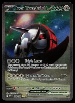 Iron Treads ex 248/198 Scarlet & Violet Base Set Illustration Holo Pokemon Card - Image 1