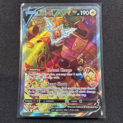 Pokemon TCG Rotom v Lost Origin Alternate Art Holo Ultra Rare Card 177/196 - Image 1