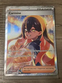 Carmine 217/167 SIR Trainer Twilight Masquerade Pokemon Card Near Mint - Image 1
