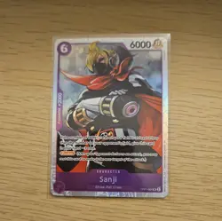 OP07-064 Sanji : Super Rare Foil English One Piece TCG Card : OP07: - Image 1