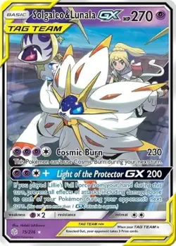 Pokemon TCG Solgaleo & Lunala Tag Team GX Cosmic Eclipse Card 75/236 - Image 1