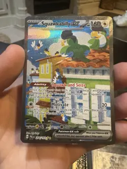 Pokemon TCG Squawkabilly EX #264 Rare Paldea Evolved Illustration Card - Image 1