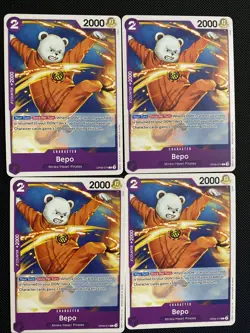 OP09-074 Bepo One Piece Card Game Emperors In The New World x4 Playset Purple - Image 1