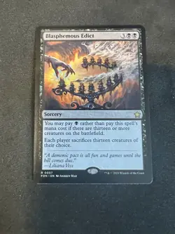 MTG FDN Blasphemous Edict Reg - Image 1
