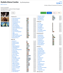 Kydele & Alena Combo MTG Commander Spellslinger Custom Deck Sleeved With Deckbox - Image 4