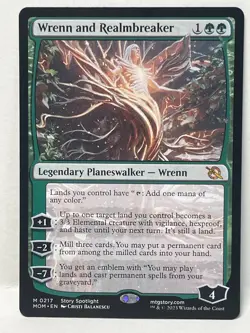MTG Wrenn and Realmbreaker March of the Machine Regular 0217 - NM - Image 1