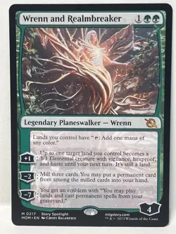 MTG Wrenn and Realmbreaker March of the Machine Regular 0217 - NM - Image 3