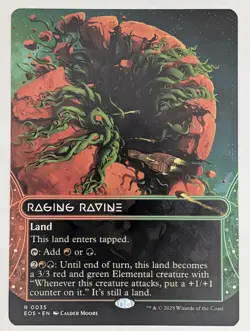 (Foil) Raging Ravine (0035) (Borderless) (035) Edge of Eternities: Stellar Sight - Image 1