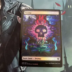 4x Swamp 279, Full Art Stained Glass Showcase, Dominaria United, Magic MTG NM - Image 4