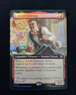 2025 Magic The Gathering Marvel EN Borderless Foil R 0261 J. Jonah Jameson AK001 - Image 1