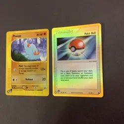 Reverse-Holographic Pokemon Aquapolis Set Phanpy 100/147 (English) + BONUS! - Image 2