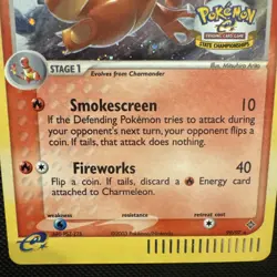 Pokemon Charmeleon 99/97 EX Dragon State Championships Ultra Rare Holo Near Mint - Image 3