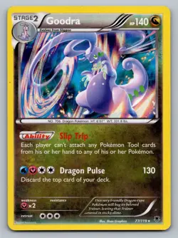 Pokemon TCG Phantom Forces Goodra #77 Holo - Image 1