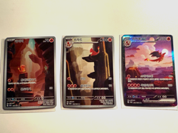 151 Charmander, Charmeleon, Charizard Set 168 169 201 Korean Pokemon Card SET - Image 1
