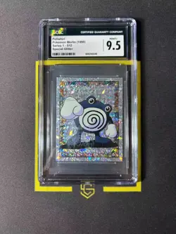 1998 Pokemon Merlin Series 1 S12 Special Glitter Poliwhirl CGC 9.5 FCJS - Image 1