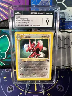 Pokemon League - Scizor Black Star Promo 33 - CGC 9 Mint - Image 1