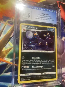 Pokemon SWSH Black Star Promo Umbreon Holo SWSH129 AGS Mint+ 9.5 2021 - Image 3